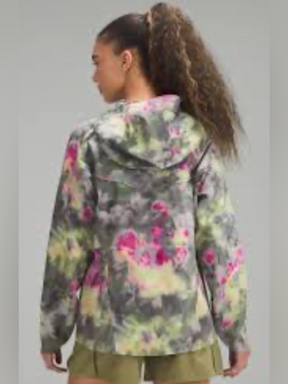 Lululemon Stretch Waterproof Hiking Half Zip Pullover Jacket Hyper Dye Multi 6! - Picture 2 of 10